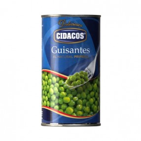 CIDACOS Guisantes al natural de primera lata 150 grs